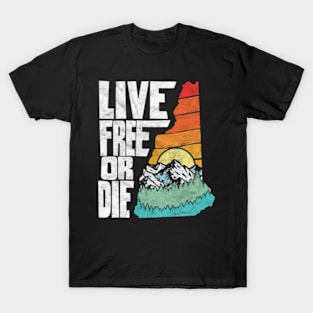 Live Free Or Die New Hampshire Nature T-Shirt